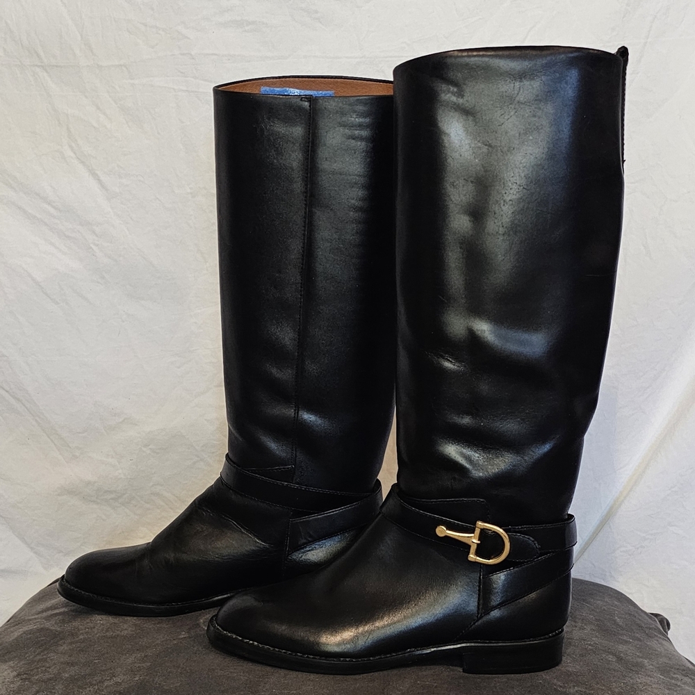 *EUC* Nine West Black Leather Boots